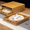 Puer Tea Box Pallet 2 Layer Bamboo Storage Box