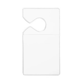ZIMISI Clear Parking Permit Holder, Vertical Car Parking Card Holder, Rear View Mirror Document Hanger, Universal Parking Lot Pass Holder for Passes/Permits/Small Stickers (1PC)