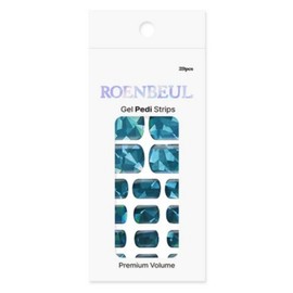 Loenble Eco-friendly Premium Water Luminous Volume Nail Strip Gel Nail Pedi Sticker 29pcs, 1 piece, Aqua Prism / 로엔블 친환경 프리미엄 물광볼륨 네일스트립 젤네일 페디 스티커 29pcs, 1개, 아쿠아 프리즘
