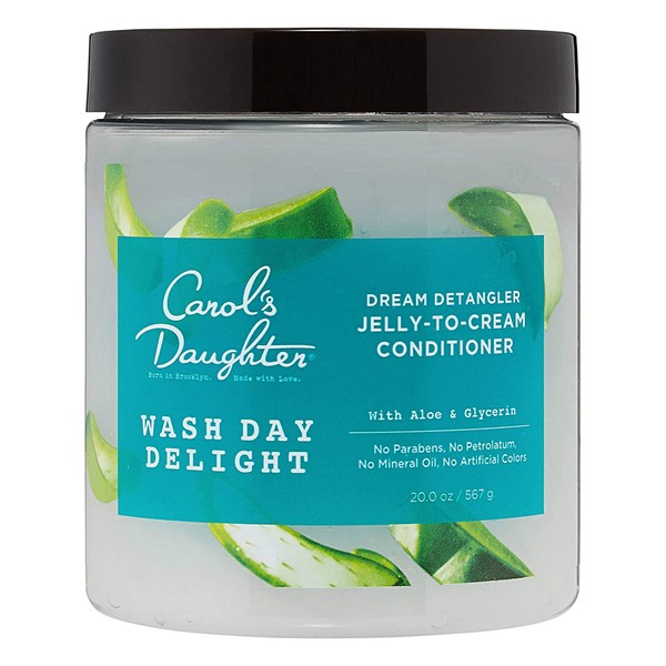 Carol’s Daughter Wash Day Delight Detangling Jelly-To-Cream Conditioner with Glycerin and Aloe, Paraben-Free for Moisture, Hydration and Shine, Aloe, 20 Oz