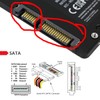 CY 90 Degree Down Angled SATA 22Pin 7+15 Male to