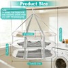 3-Tier Folding Mesh Clothes Drying Rack, Hanging Sweater Dryer for