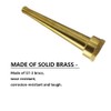KOMANDE 6 Inch Brass Garden Water Hose Nozzle Jet, 3/4