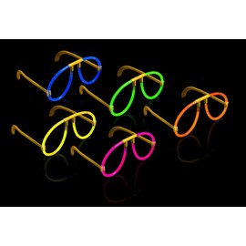 The Glowhouse 10 Pack Premium Glow Glasses Glow Sticks Party Supplies Adults and Kids - Mixed Neon Glowstick Colours