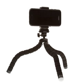 Comzon Flexible Foam Grip Mini Tripod for Phones, GoPro Video, DSL Cameras, & More - Black