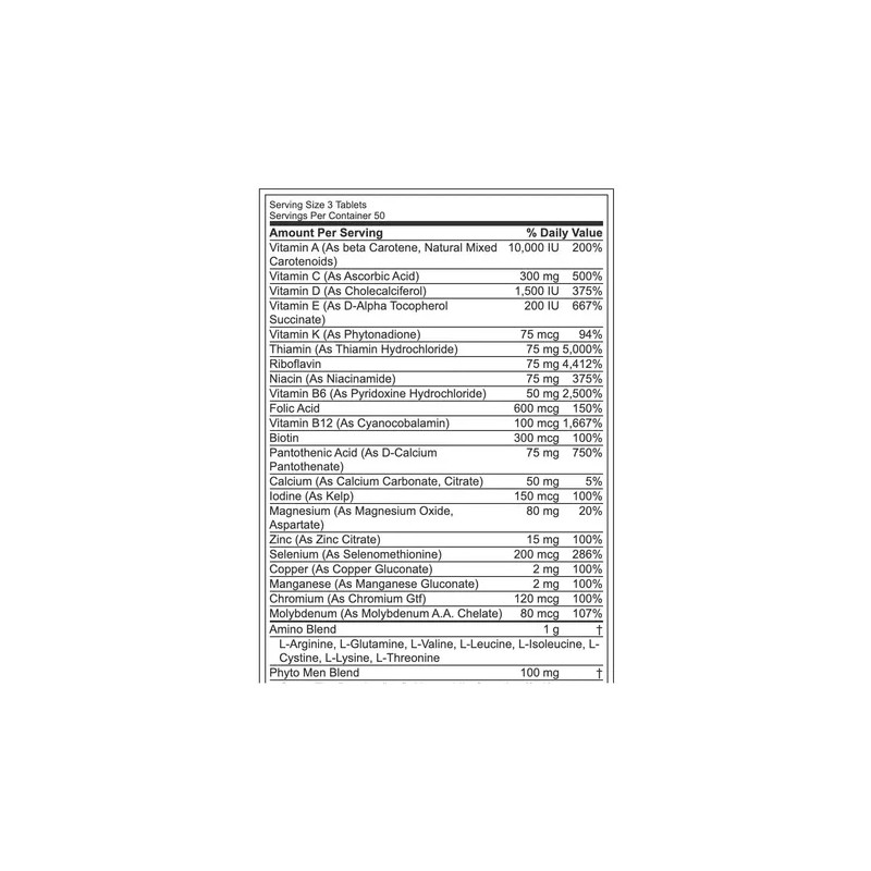 Opti Men Multivitamínico 150 Tabs Sabor