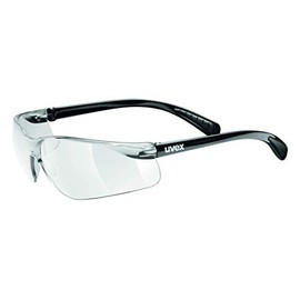 Uvex Unisex Erwachsene Sportbrille Flash, Black clear, one size