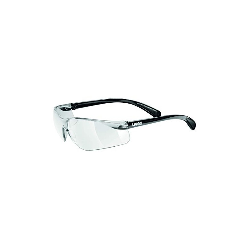 Uvex Unisex Erwachsene Sportbrille Flash, Black clear, one size