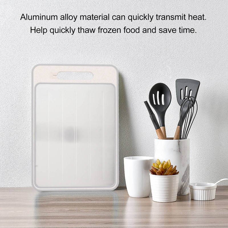 Defrosting Cutting Board Double Sided Chopping Board with Knife Sharpener