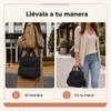 Lonchera Térmica para Mujer, Bolsa de Almuerzo de 2 Compartimentos,Negra