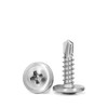 (380 Pcs) #8×5/8"" Self-Drilling Screws,410 Stainless Steel Flat Head Sheet