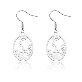 Stainless Steel Neuron Cell Earrings Biology Gift Brain Cell Jewelry Science Earrings Medical Jewelry (Neuron Cell Earrings)