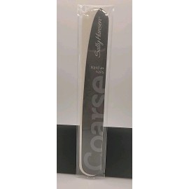 Sally Hansen Hard As Nails Salon Shaper Nail File 7" Black Coarse Mani/Pedi. New
