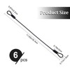 GORGECRAFT 6-Pack Stainless Steel Wire Rope Lanyard Cable Tether Safety