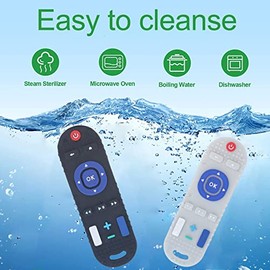 Zerodis Mordedor de bebé con Control Remoto de TV, Silicona Suave con Diferentes Texturas para Uso en Exteriores (Negro)