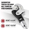 Powerbuilt 2 Piece Spring-Loaded Crowfoot Wrench Set, Adjustable, Auto Size,