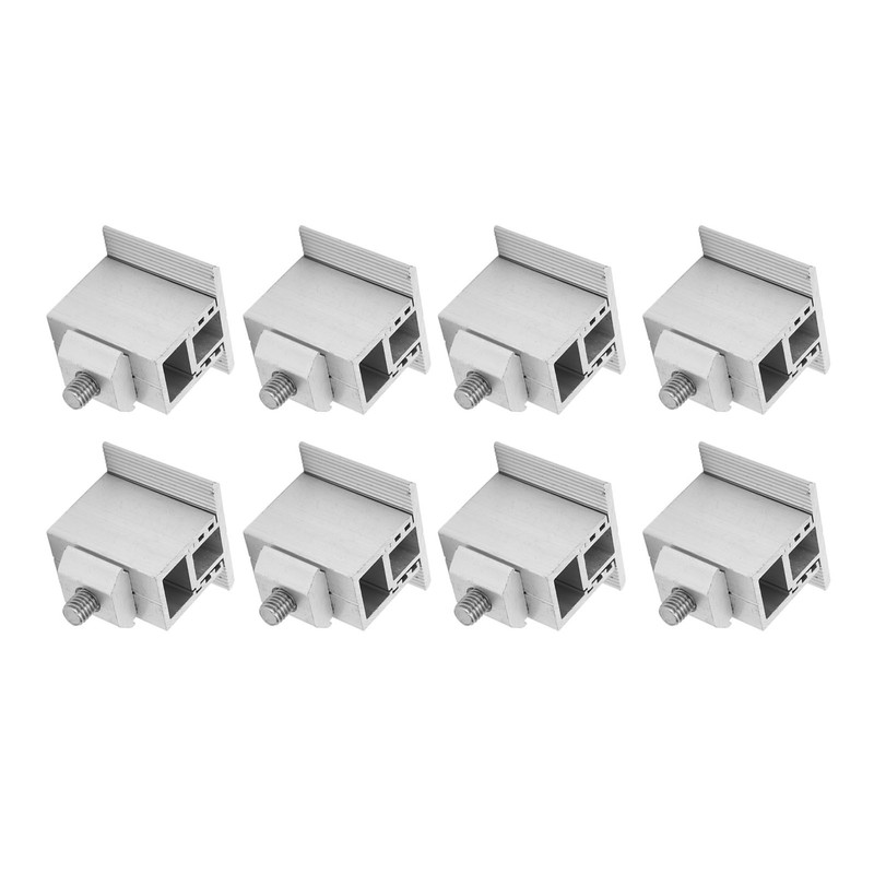 10Pcs Adjustable PV Solar Panel Middle Clamp Aluminum Alloy Photovoltaic