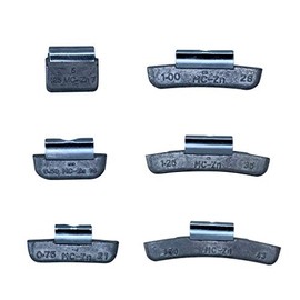 Gallardo Tire Products | 24 Pcs | MC Series | ZINC Clip ON Wheel Weights .25 .50 .75 1.0 1.25 1.50 oz (4 of Each) for Domestic Vehicles with Alloy Rims