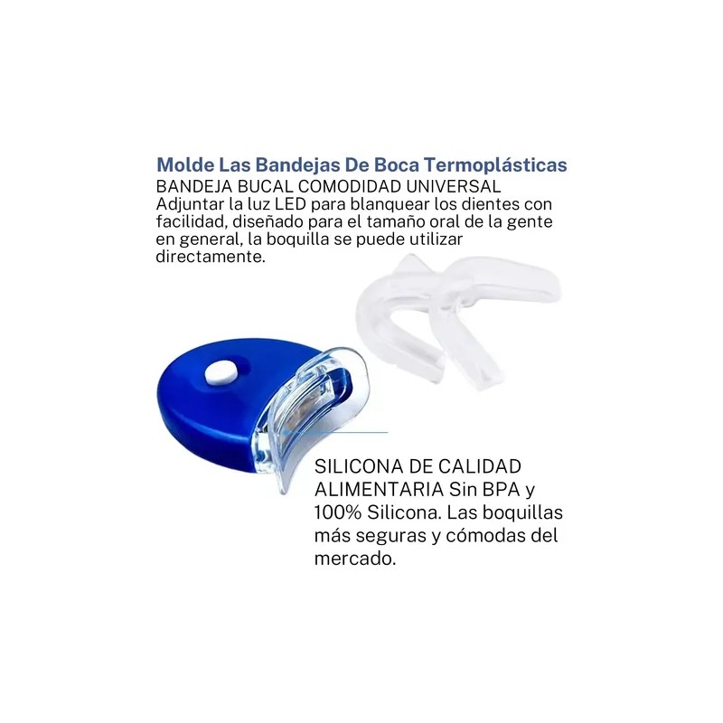Kit De Blanquear Dientes Lampara Led Gel Dental 7 En