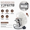 Upgraded 70CFM Bathroom Exhaust Fan Motor Replace 99080166 BP28 YJF6178