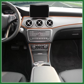 Motoforti Car Trim Strip DIY Line Gap Door Edge Orange 10m 32.8ft Long-lasting