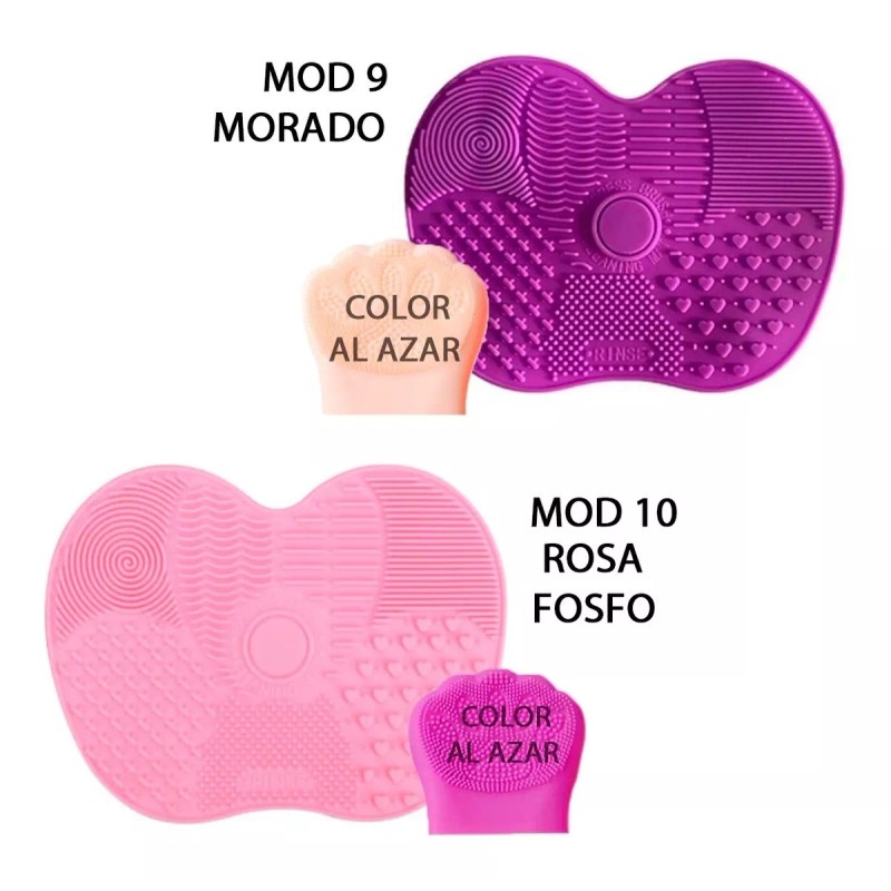 Veraly Duo Cepillo Exfoliante Facial Silicona Tapete Limpia Brocha