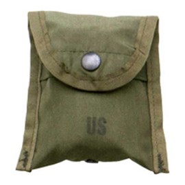 Military Outdoor Clothing Previously Issued U.S. G.I. Olive Drab Nylon Compass First Aid Pouch