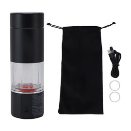 Hydrogen Water Bottle 230ML 13520ppb High Concentration Intelligent Cleaning Thermostatic Heating LED Indicator Hydrogen Water Generator Black