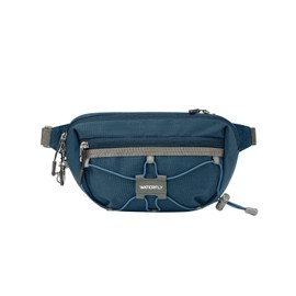 Waterfly Bum Bag Fanny Pack: Waist Packs with Adjustable Belt Crossbody Chest Bag with RFID Blocking Anti-Theft for Women Men Travel Running Walking Hiking Everyday Use, Navy Blue