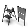 WOA WOA 2 Step Ladder, Step Stool Foldable with Wide