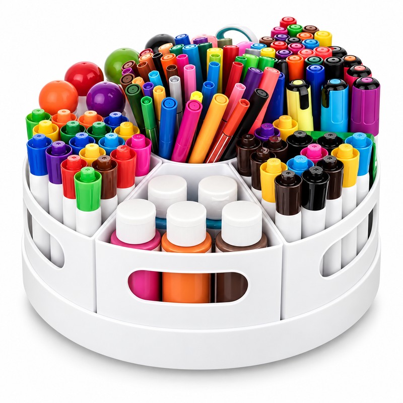 360° Rotating Desk Organizer for Office & School – 7