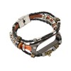 for Xiaomi Mi Band 7 Leather Strap Metal Snap Retro