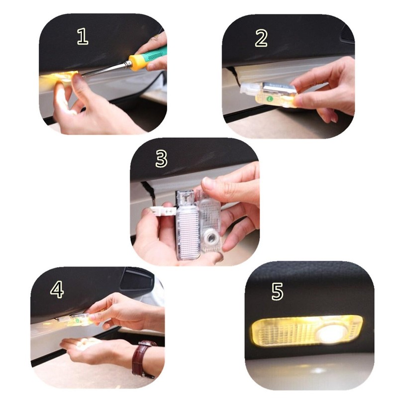 Ahalook Courtesi Light LED Logo Curtain Lamp for Toyota/Toyota Harrier