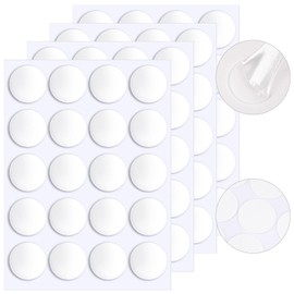 JANYUN 280 Pcs Double Sided Sticky Dots Removable Round Putty Clear Double Sided Tape for Crafts No Trace Sticky Tack Adhesive Tape (35 mm)