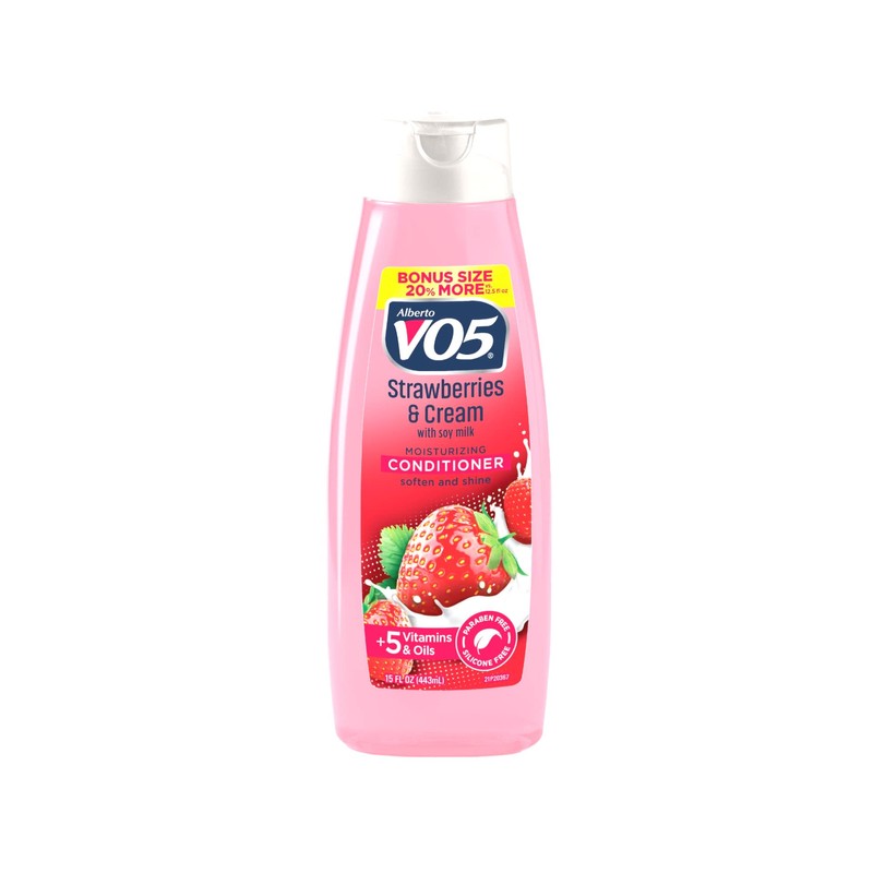 Moisture Milks Conditioner Cream, 12.5 oz, Strawberries by Vo5 (Pack