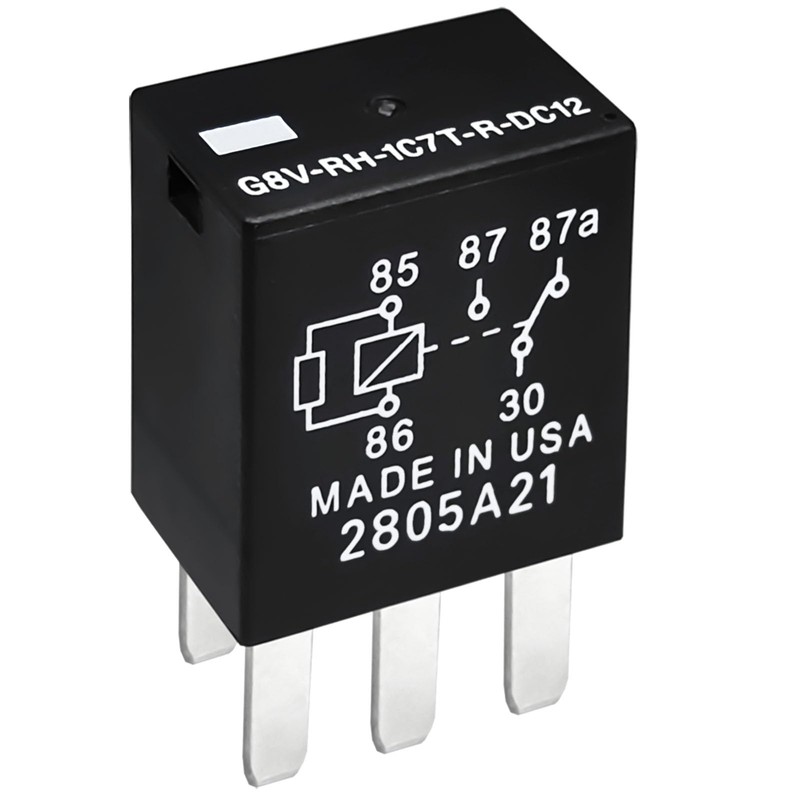 Relay G8V-RH-1C7T-R-DC12 (Set of 2) 12VDC 20A 5 Pins High-Performance