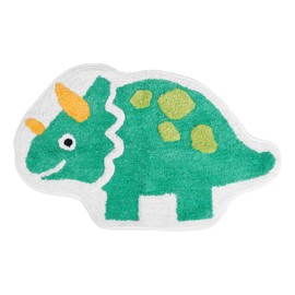 Allure Home Creation Dinosaur Bath Mat Rug Cotton Tufted Shaped 34"x21"