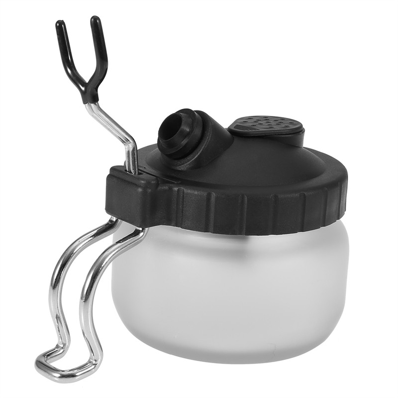 Airbrush Cleaning Pot Holder Paint Jar Bottle Clean Needle Nozzle
