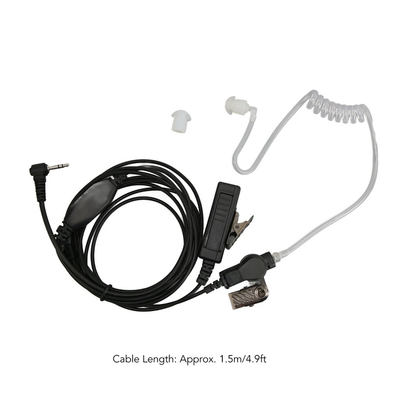 2.5mm Acoustic Tube Earpiece Single Pin PTT Button Walkie Talkie