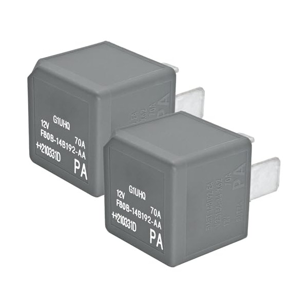Casalytics (Pack of 2) F80B-14B192-AA 12VDC 70A 4 Pin Automotive