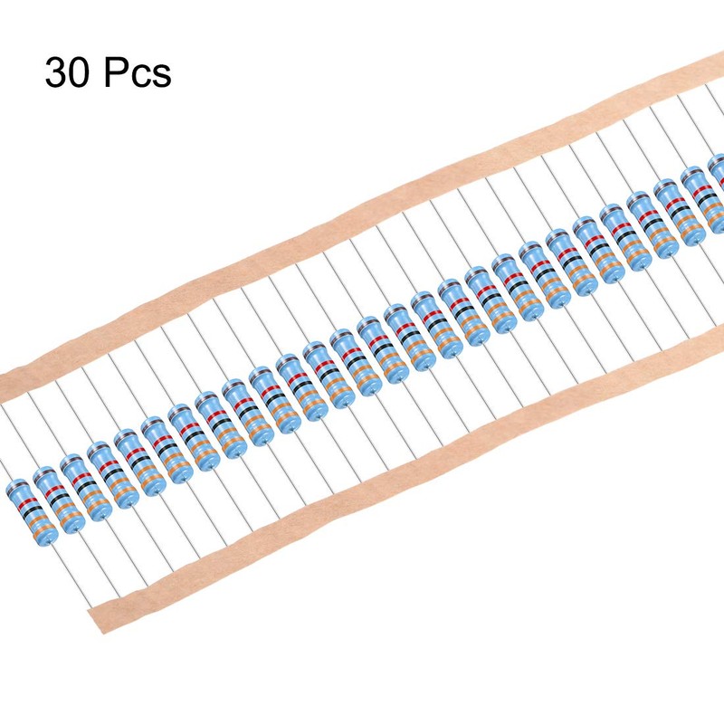 sourcing map Metal Film Resistor 33K Ohm 2W 1% Tolerance