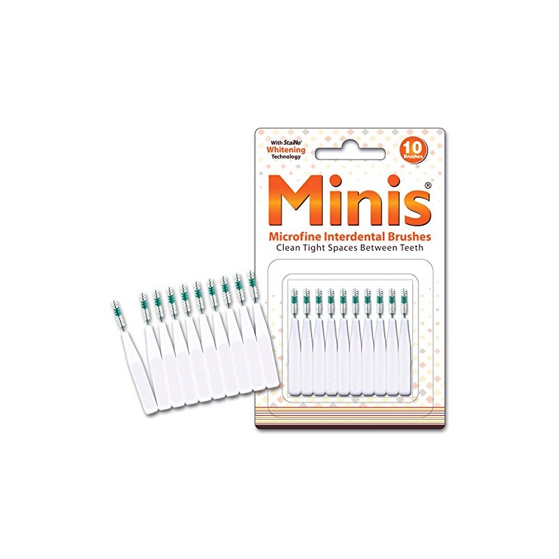 Staino Minis Microfine Interdental Brushes Pack of 10 (6 Packs