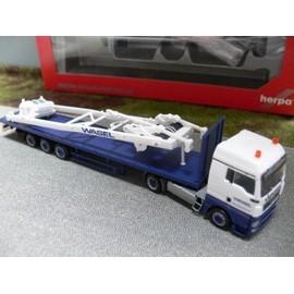 herpa 1/87 303071 Man TGX XLX Man TGX XLX Lowliner Wasel Krane Flachbett SZ m.SA Bock
