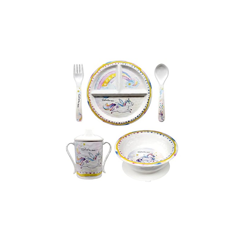 Baby Cie Kids and Baby Melamine Place Setting Sippy Cup,