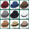 2Pack Classic Unisex Panama Fedora Hat, Short Brim, Summer Beach