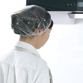 Disposable Vinyl Hair and Shower Cap for Dyeing 100 Pieces 2ea