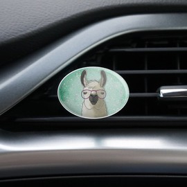 Hip Llama with Glasses Car Air Freshener Vent Clip