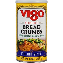 Vigo Italian Style Seasoned Bread Crumbs, 8 Ounce (Pack of 12)