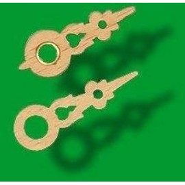 August Schwer Hands for The Cuckoo Clock 32mm (1.26inch) and 30mm (1.18inch) from Wood with nut of Brass 9.0106.03