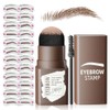 Eyebrow Stamp and Stencil Kit for Brow Shaping, Reusable Makeup